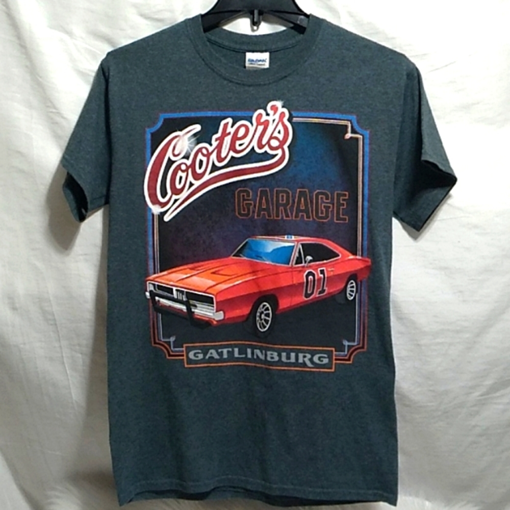 (BX08) Cooter's Garage 01 General Lee Dukes Of Hazard Gatlinburg Gildan Tee